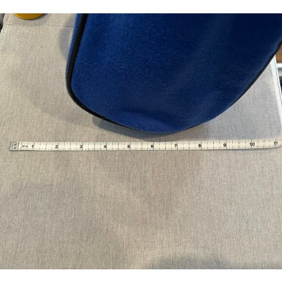 Blue Insulated Lunch Tote Bag with Black Handles Portable Cooler Work School - Picture 8 of 8